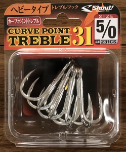 シャウト　カーブポイントトレブル31　5/0　新品