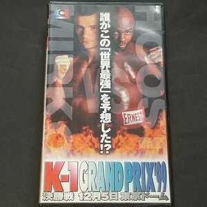 VHS ビデオテープ　K-1 GRAND PRIX99　55min トレーディングカード付