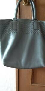 【中古】BOTTEGA VENETA グレー バッグ