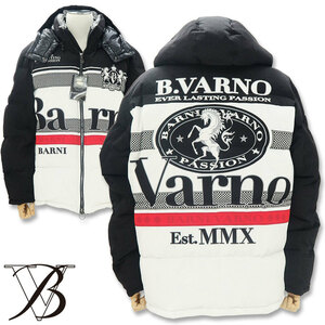 バーニヴァーノ ユニコーン ダウンジャケット LLサイズ BAW-GDB2601-05 BARNI VARNO ホワイト 白 ブラック 黒
