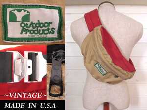 70s Vintage outdoor products сумка-пояс металл пряжка USA America производства Outdoor Products старый бирка VINTAGE retro camp North 
