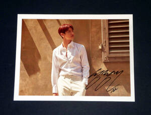 チャンミン(東方神起)★直筆サイン入り・「LIFE IS A JOURNEY」フォトカード2