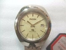 デッドストック未使用70s最高級リコー超硬クオーツ腕時計定価88000円　U382_画像2