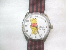 デッドストック未使用70sセイコーディズニータイムくまのプーさん手巻純正ベルト付き腕時計動品　U638_画像2