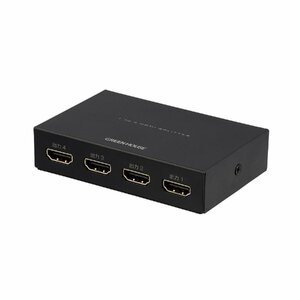 HDMIスプリッター HDMI分配器 4K 1入力4出力 グリーンハウス GH-HSPH4-BK/0069/送料無料メール便 箱畳む