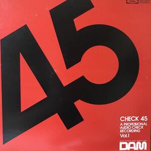 LP CHECK 45 A PROFESSIONAL AUDIO CHECK RECORDING VOL.1