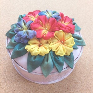 つまみ細工 小物入れ