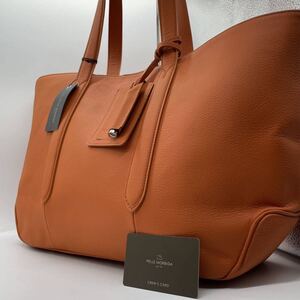 1円【未使用保管品】PELLE MORBIDA ペッレモルビダ ビジネスバッグ クラッチバッグ 2点セット メンズ レザー シボ 大容量 チャーム