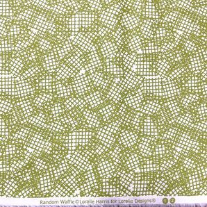 ロラライハリス Random Waffleグリーン生地