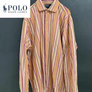 【POLO RALPH LAUREN】(ラルフローレン) 90sドレスシャツ WESTERTON XLT 古着