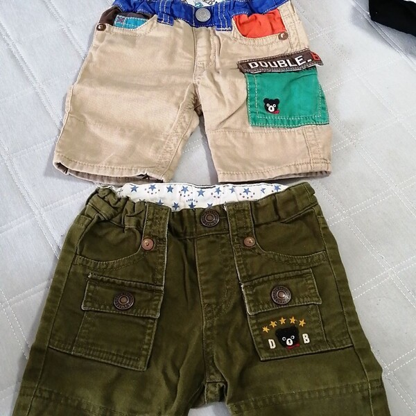 タイムセール ミキハウスダブルB 半ズボン ショートパンツ ハーフパンツ まとめ売り サイズ80