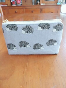 ハリネズミ ハンドメイド ポーチ