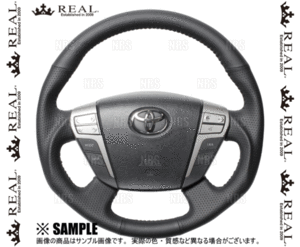 REAL レアル オリジナル (オールレザー/ブラックステッチ)　クラウン アスリート　GRS200/GRS201/GRS204　2008/2～2012/12 (H20-LPB-BK