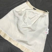 バーバリー シルク スカート 40チェック ホワイト系 HN2208-88-S3-M12_画像5