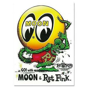 ムーンアイズ MOONEYES Rat Fink ラットフィンク コラボ Sticker ステッカー アイボール DM232