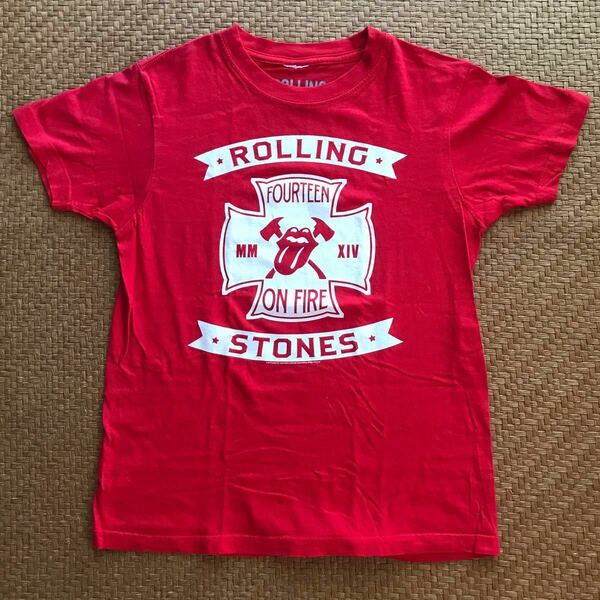 ROLLING STONES 2014 ON FIRE ライブ Tシャツ