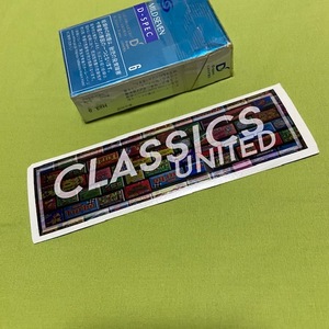 CLASSICS UNITED 'Classics United' Slap 　ステッカー UK クラシックスユナイテッド　旧車　空冷　ミニ　USDM ハチマル