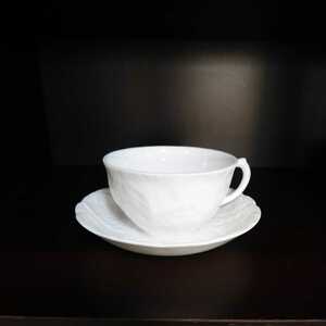 希少 植物レリーフ WEDGWOOD ウェッジウッド Bカップ&ソーサー ティーカップ コーヒーカップ 1客 イングランド製 Bone China