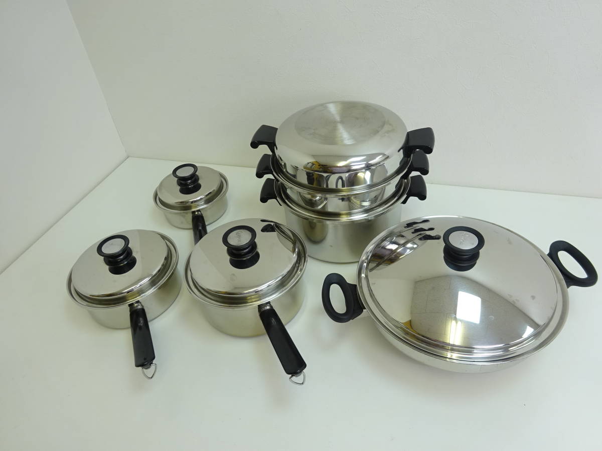 名入れ無料】 美品新品未使用ステンレス製6㍑ カレー鍋シチューパン