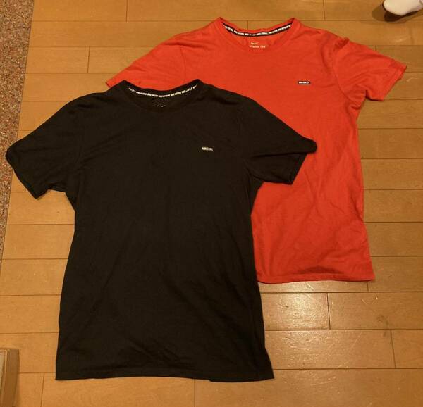 2枚セット　NIKE F.C. ナイキ　エフシー　THE NIKE TEE 黒ブラック　赤レッド　Mサイズ　サッカー　フットサル