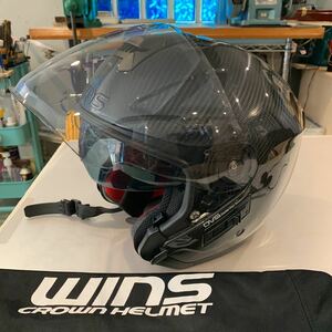 WINS CROWN HELMETカーボンジェットヘルメット XL