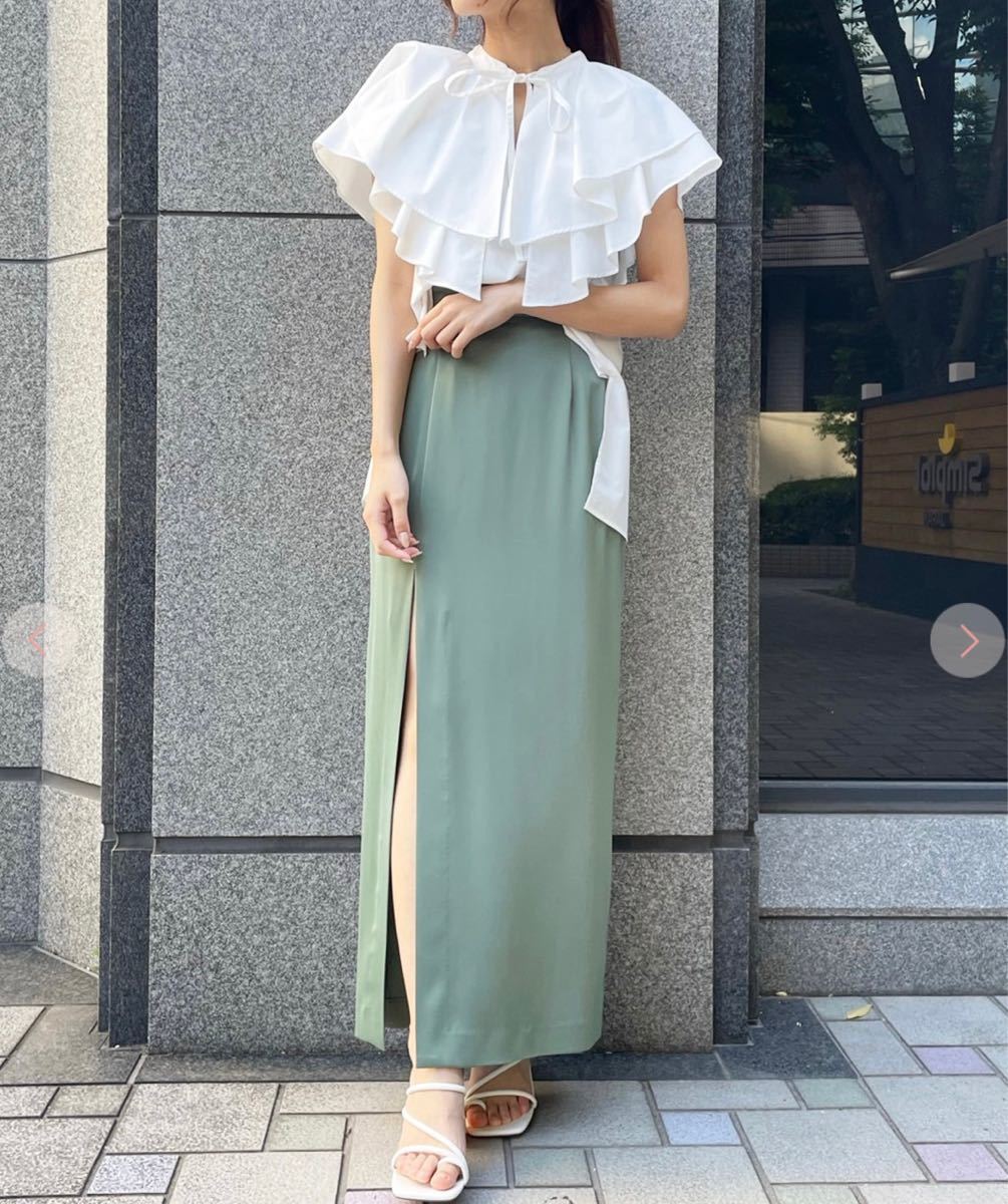 未使用】EPOCA シャイニーサテンスカート レディースファッション