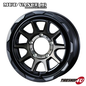 1本価格 MUD VANCE 06 マッドヴァンス 16x5.5J 5/139.7 +22 ブロンズ MUDSTAR RADIAL M/T MT 205/80R16 マッドスター ジムニー JB64 JB23