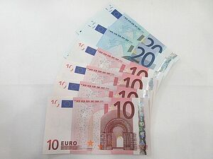 ◇EURO 20ユーロ ×2枚 10ユーロ×4枚 セット 紙幣 お札 外国銭