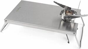 Mogoti 遮熱テーブル イワタニ ジュニアコンパクトバーナー CB-JCB 専用 遮熱板 シングルバーナー対応 一台多役 軽量 ステンレス製 