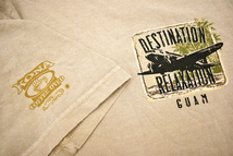 Y-4565★送料無料★美品★crazy shirts クレイジーシャツ KONA COFFEE DYED コナコーヒー染め DESTINATION RELAXATION GUAM★T-シャツ Ｓ_画像4