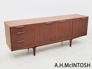 P2440【極希少品】【A.H.McINTOSH/マッキントッシュ】サイドボードキャビネット/ヴィンテージ家具/イギリス/北欧家具/チーク材/1970年代