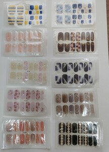 ネイルシール 10枚セット 内 フット2枚