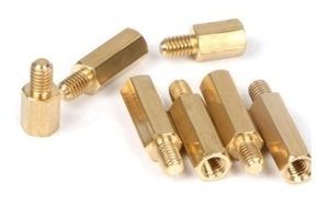  brass made spacer stand off circuit spacer basis board nut screw hexagon round single one cylinder head / hexagon pillar M3x20mm!1 piece 85 jpy!