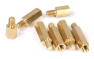  brass made spacer stand off circuit spacer basis board nut screw hexagon round single one cylinder head / hexagon pillar M3x6mm!1 piece 30 jpy!