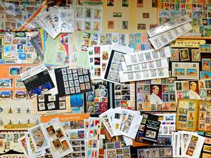 【Ｂ】外国切手 台紙付き 大量セット 消印なし 未使用など 海外切手 まとめて キロボックス まとめ売り ミックス アソート