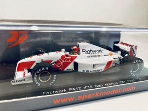 1/43 Spark フットワーク ポルシェ FA12 A.カフィ San marino GP 1991