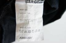 正規 AMBUSH アンブッシュ STANCE TEE スタンス プリント ロゴ Tシャツ 半袖 カットソー 1 AMBT-592 黒 本物 808M_画像6