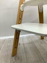 STOKKE ステップスチェア ホワイト×ナチュラル 分解して発送します ACBF 中古品_画像7