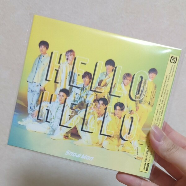 初回盤A Snow Man CD+DVD/HELLO HELLO 21/7/14発売