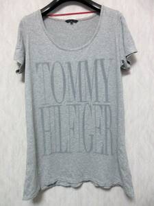 トミーヒルフィガー TOMMY HILFIGER 半袖 Tシャツ カットソー M グレー irmri yg1489