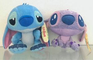 スティッチ & エンジェル ぬいぐるみ 2体セット可動式 Disney ディズニー　Lilo & Stitch
