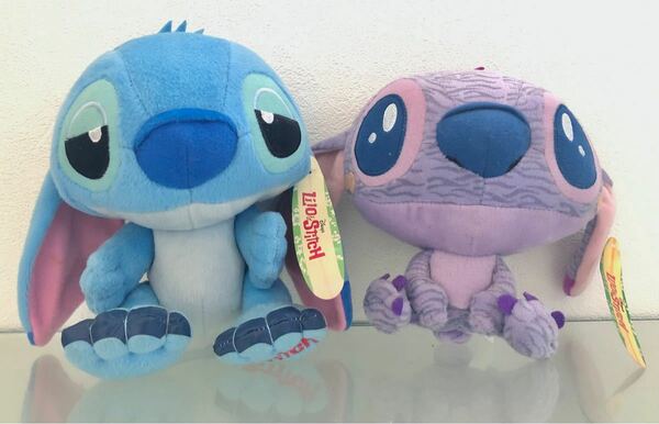 スティッチ & エンジェル ぬいぐるみ 2体セット可動式 Disney ディズニー　Lilo & Stitch