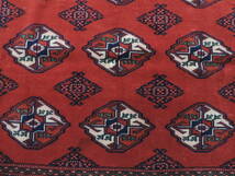 ペルシャ絨毯 カーペット ラグ 高品質ウール 手織り 高級 ペルシャ絨毯の本場 イラン トルクメン産 玄関マット 133×111cm 本物保証 直輸入_画像3