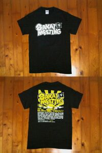 ★堺ミーティング☆SAKAI MEETING 2012★両面プリント半袖Ｔシャツ コットンTシャツ 丸首 S 黒 GOOD4NOTHING 赤犬 ウルフルケイスケ他