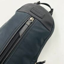 1円〜【未使用級】コーチ COACH ショルダーバッグ ボディバック スリング ヴァリック レザー 本革 ブラック 黒 メンズ レディース 斜め掛け_画像2