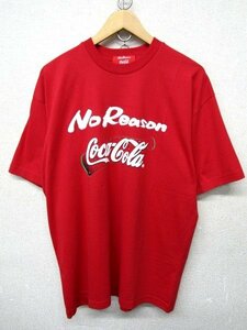 V1134：Coca-Cola No Reason コカコーラ ノーリーズン 半袖Tシャツ/赤/F 半袖カットソー コカコーラグッズ 販促非売品 ：35