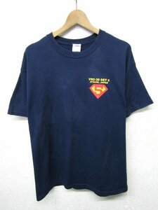 V1241：日焼けあり VRC-30 DET5 ATSUGI,JAPAN 半袖Tシャツ/紺/L 半袖カットソー ミリタリー 自衛隊:35