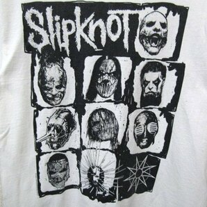 V1217：Slipknot スリップノット 2016 ワールドツアー 半袖Tシャツ/白/半袖カットソー 音楽フェス バンT バンドTシャツ:35の画像3