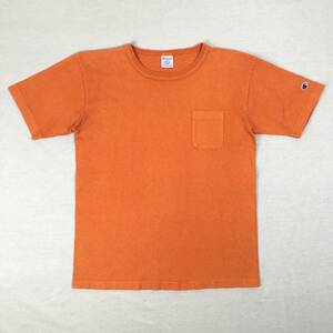 Champion チャンピオン T1011 米国製 Ｔシャツ Mサイズ オレンジ ヘビーウェイト 胸ポケット