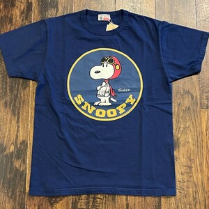  Buzz Rickson's × Peanuts Snoopy S/S футболка U.S.Air Force TYPE A-2 BR79049 128) темно-синий L размер tops милитари 